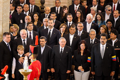  رییس جمهور در مراسم وداع و بزرگداشت هوگوچاوز